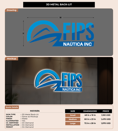 CUSTOM MOCKUP SIGN FOR Mayara