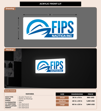 CUSTOM MOCKUP SIGN FOR Mayara