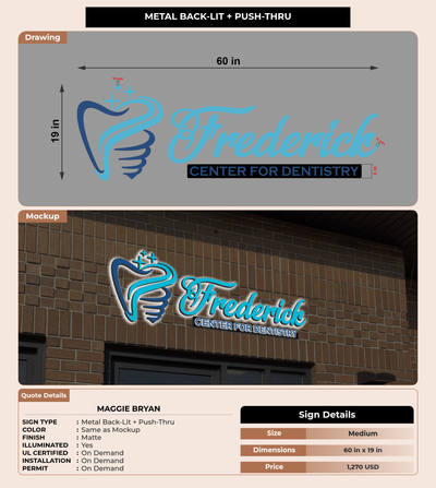 CUSTOM MOCKUP SIGN FOR Maggie Bryan