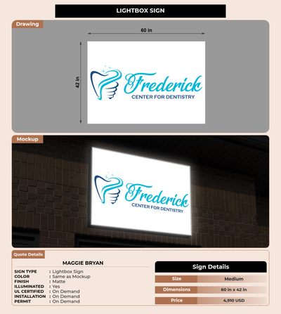 CUSTOM MOCKUP SIGN FOR Maggie Bryan