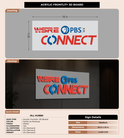 CUSTOM MOCKUP SIGN FOR Jill Hubbs