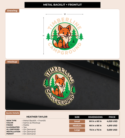 CUSTOM MOCKUP SIGN FOR Heather Taylor