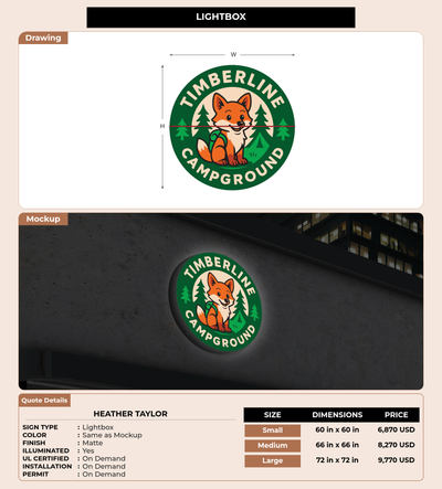 CUSTOM MOCKUP SIGN FOR Heather Taylor