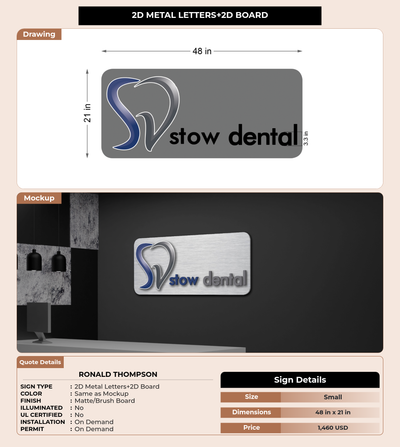 CUSTOM MOCKUP SIGN FOR ronald thompson
