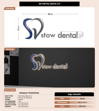CUSTOM MOCKUP SIGN FOR ronald thompson