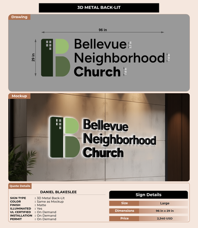 CUSTOM MOCKUP SIGN FOR Daniel Blakeslee