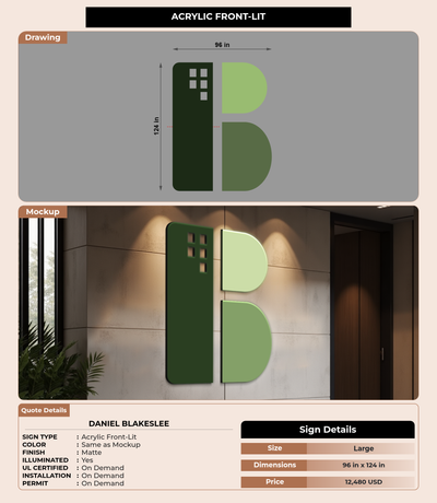 CUSTOM MOCKUP SIGN FOR Daniel Blakeslee