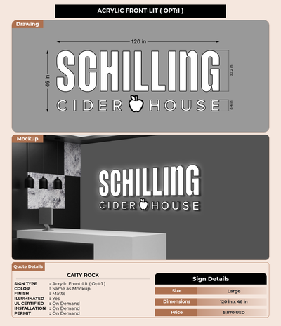 CUSTOM MOCKUP SIGN FOR Caity Rock