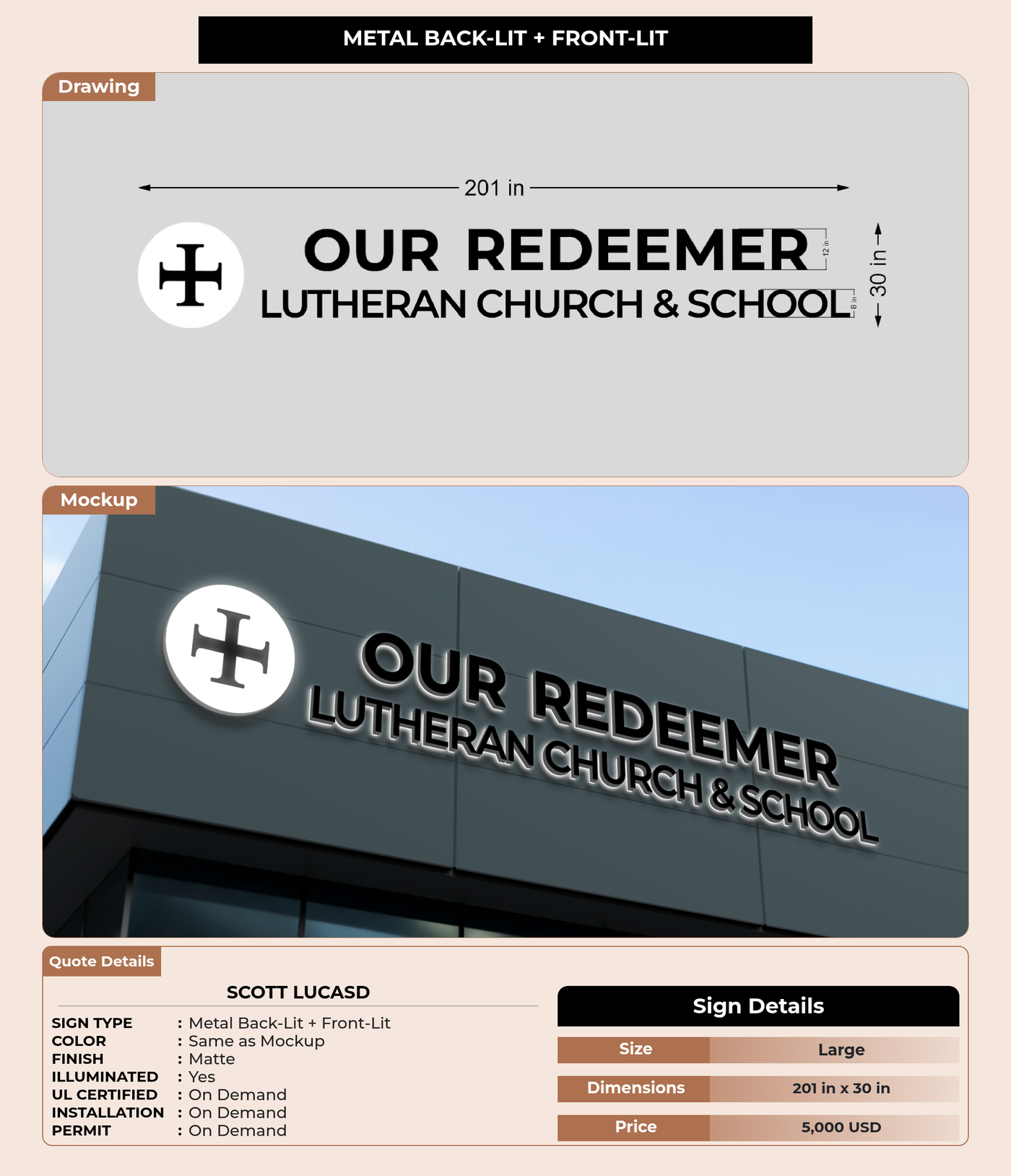 CUSTOM MOCKUP SIGN FOR Scott Lucasd