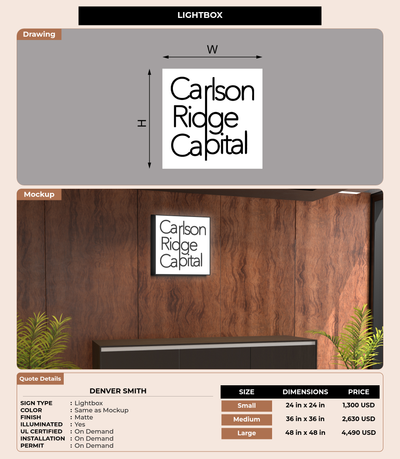 CUSTOM MOCKUP SIGN FOR Denver Smith