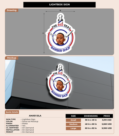CUSTOM MOCKUP SIGN FOR Amar Sila
