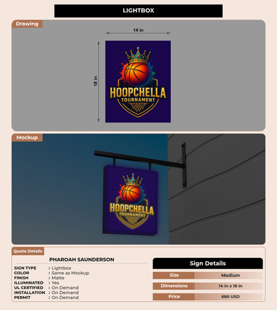 CUSTOM MOCKUP SIGN FOR Pharoah Saunderson