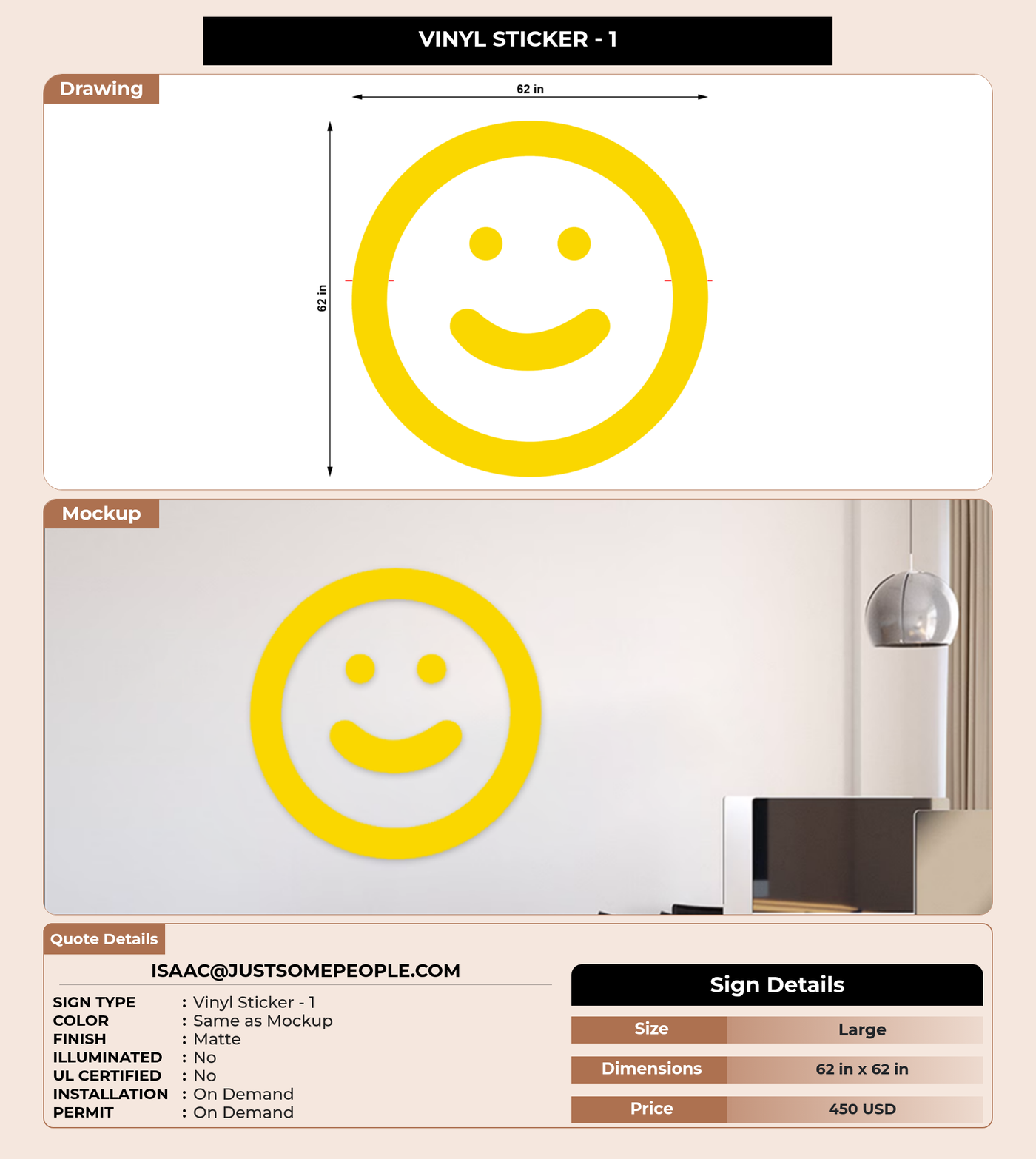 CUSTOM MOCKUP SIGN FOR isaac@justsomepeople.com