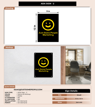 CUSTOM MOCKUP SIGN FOR isaac@justsomepeople.com