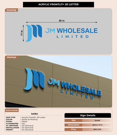 CUSTOM MOCKUP SIGN FOR Saira