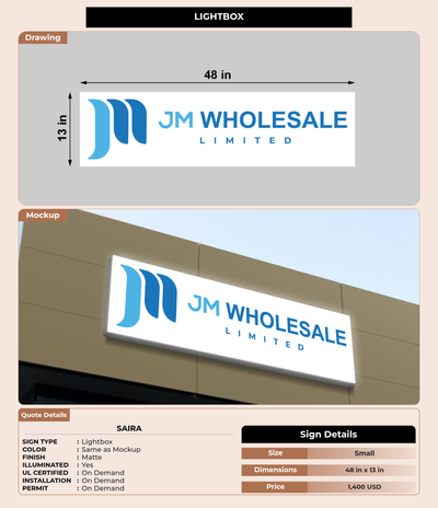 CUSTOM MOCKUP SIGN FOR Saira