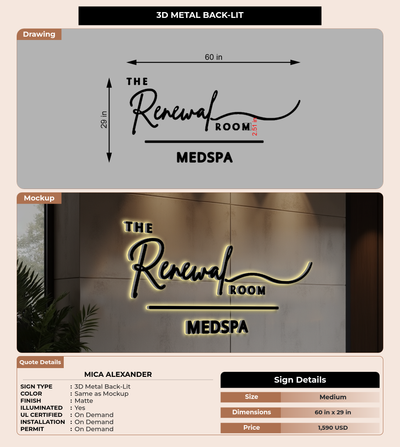 CUSTOM MOCKUP SIGN FOR Mica Alexander