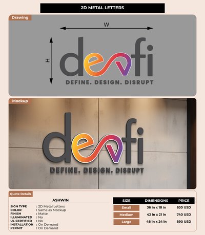 CUSTOM MOCKUP SIGN FOR Ashwin