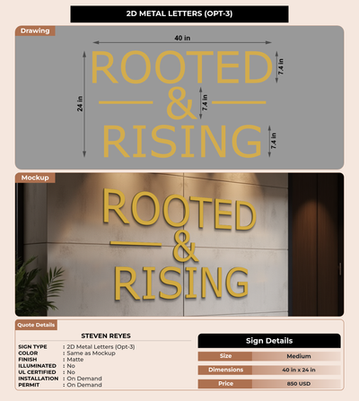 CUSTOM MOCKUP SIGN FOR Steven Reyes