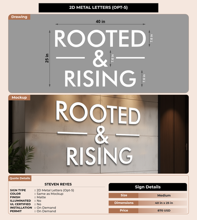 CUSTOM MOCKUP SIGN FOR Steven Reyes