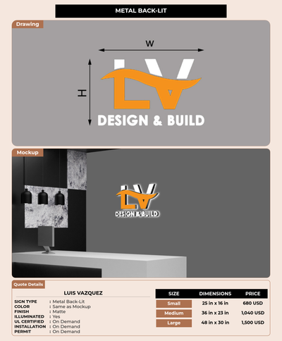 CUSTOM MOCKUP SIGN FOR Luis Vazquez