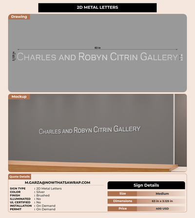 SAMPLE CUSTOM MOCKUP SIGN FOR m.garza@nowthatsawrap.com