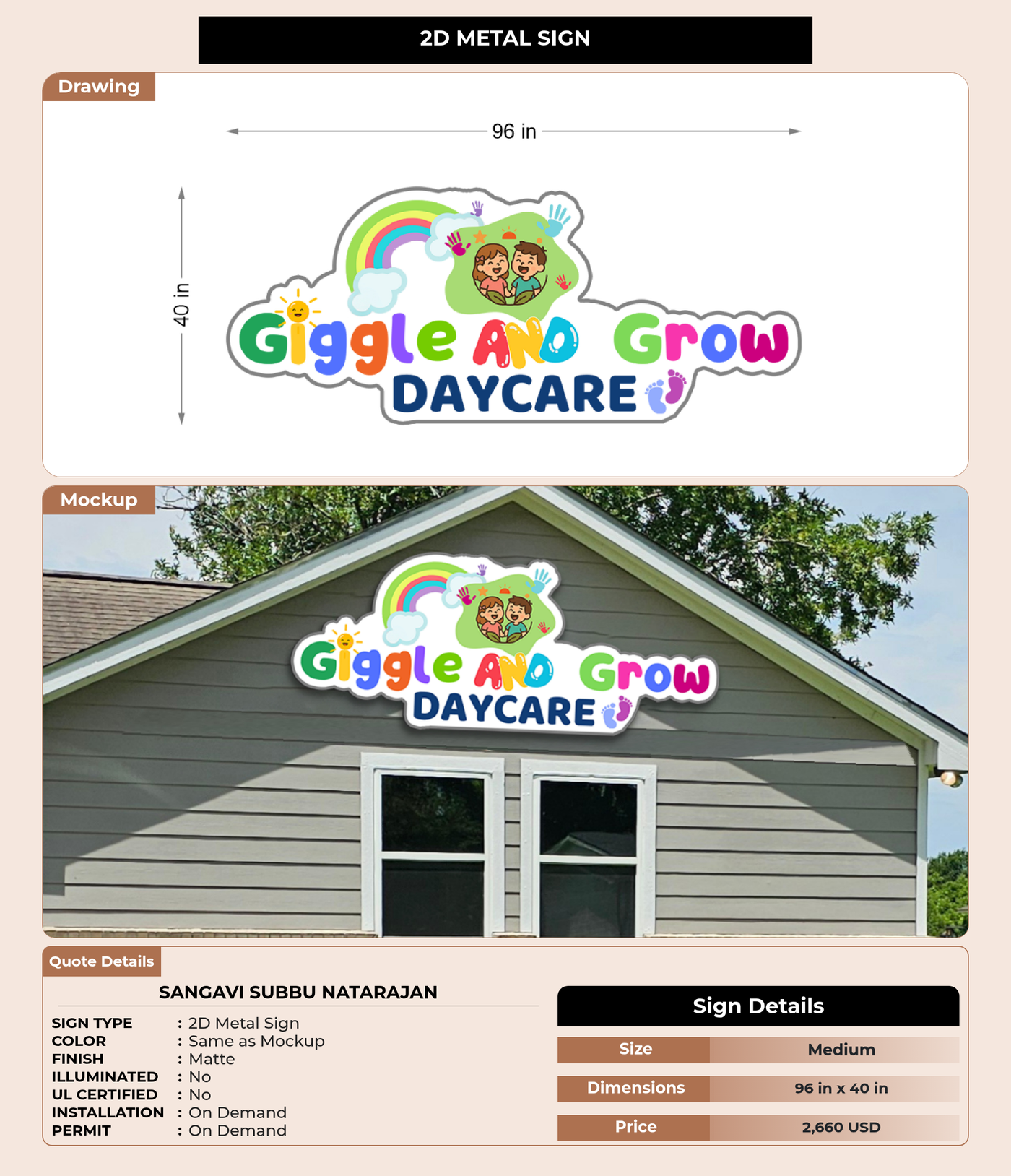 CUSTOM MOCKUP SIGN FOR SANGAVI SUBBU NATARAJAN