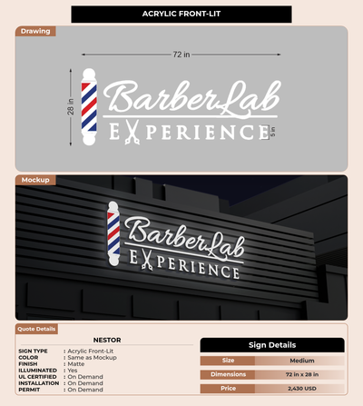 CUSTOM MOCKUP SIGN FOR Nestor