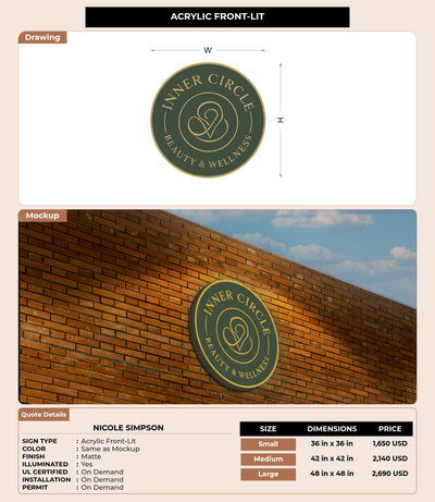 CUSTOM MOCKUP SIGN FOR Nicole Simpson