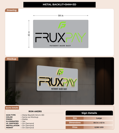 CUSTOM MOCKUP SIGN FOR Ron Akers