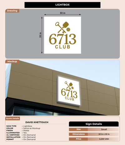 CUSTOM MOCKUP SIGN FOR David Khettouch