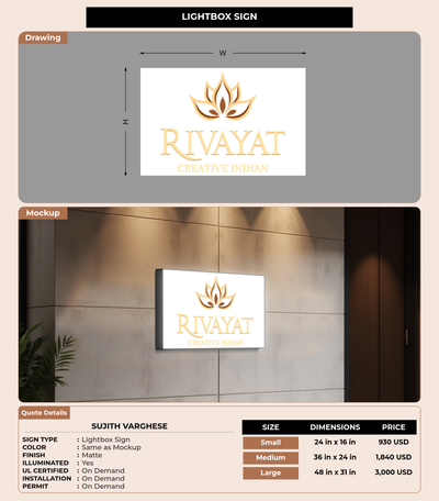 CUSTOM MOCKUP SIGN FOR Sujith  Varghese