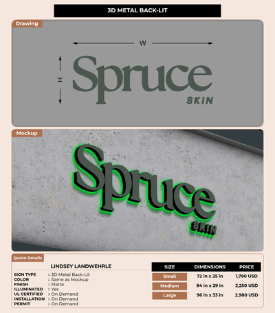 CUSTOM MOCKUP SIGN FOR Lindsey Landwehrle