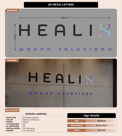 CUSTOM MOCKUP SIGN FOR Johana Landahl