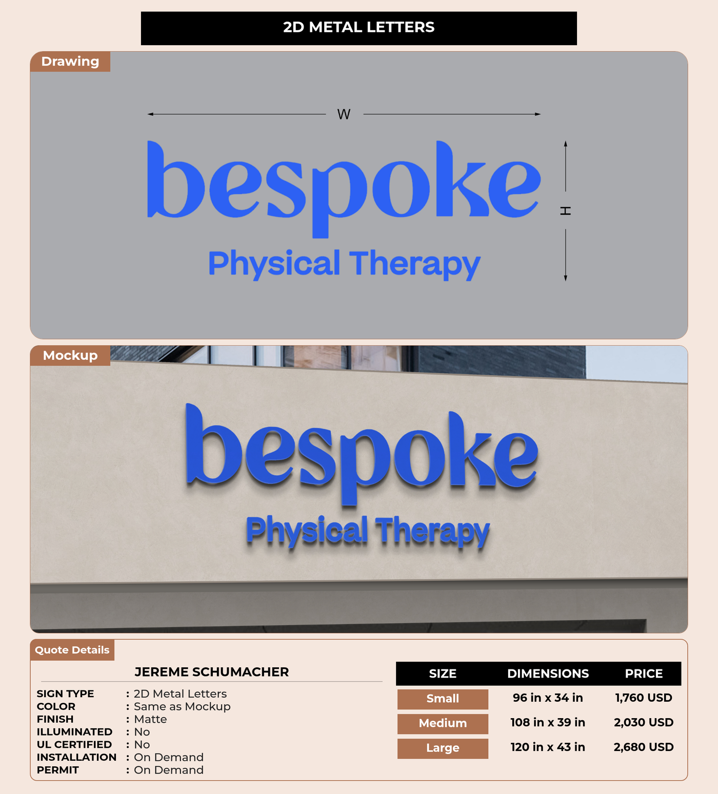 CUSTOM MOCKUP SIGN FOR Jereme Schumacher