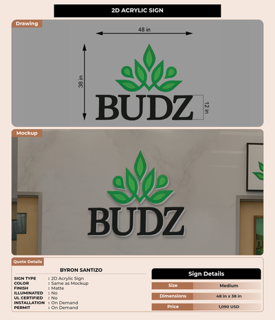 CUSTOM MOCKUP SIGN FOR byron santizo