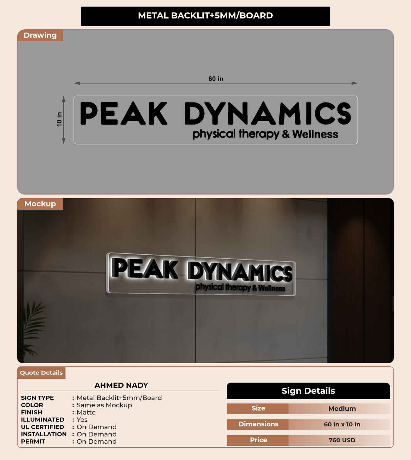 CUSTOM MOCKUP SIGN FOR Ahmed Nady