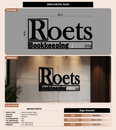 CUSTOM MOCKUP SIGN FOR Brian Roets