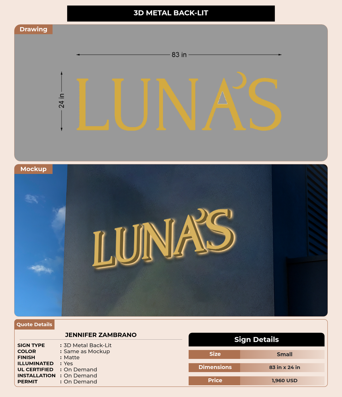 CUSTOM MOCKUP SIGN FOR Jennifer Zambrano
