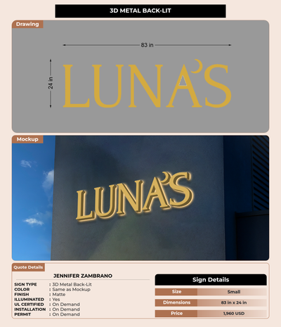 CUSTOM MOCKUP SIGN FOR Jennifer Zambrano