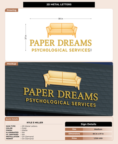 CUSTOM MOCKUP SIGN FOR KYLE E MILLER