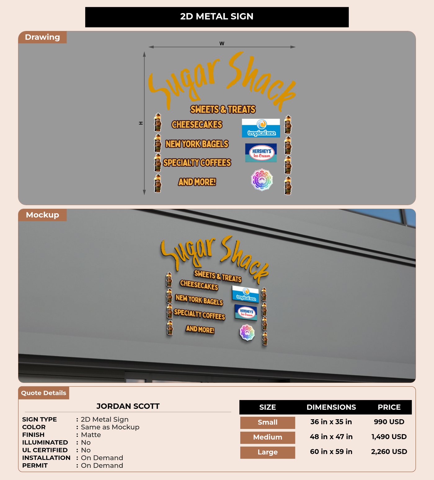 CUSTOM MOCKUP SIGN FOR Jordan Scott