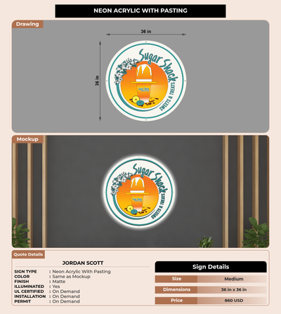 CUSTOM MOCKUP SIGN FOR Jordan Scott