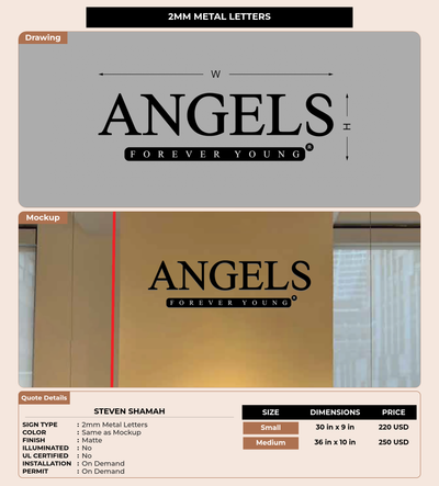 CUSTOM MOCKUP SIGN FOR Steven Shamah
