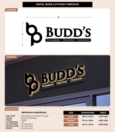 CUSTOM MOCKUP SIGN FOR Benjamin Haberman
