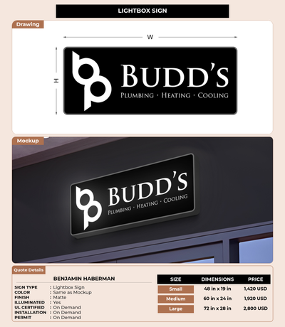 CUSTOM MOCKUP SIGN FOR Benjamin Haberman