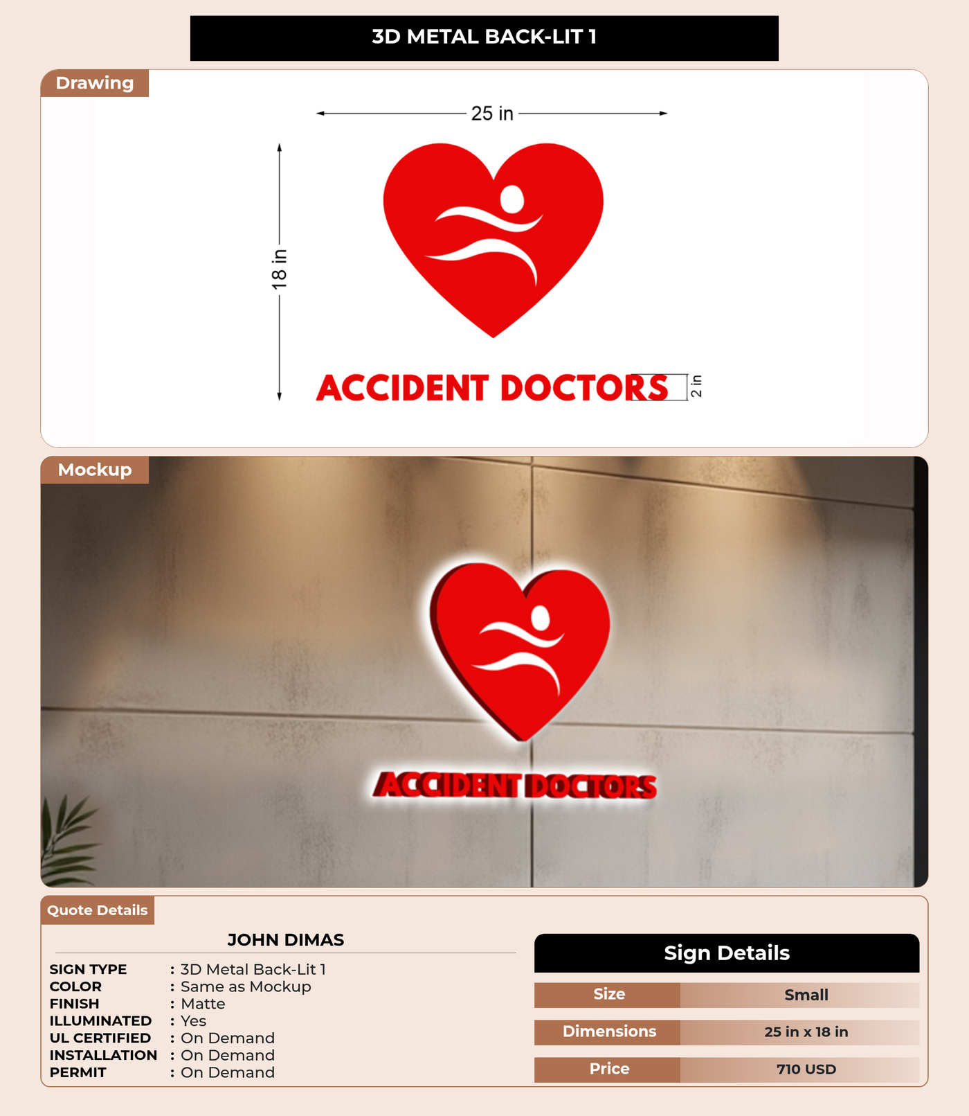 CUSTOM MOCKUP SIGN FOR john dimas