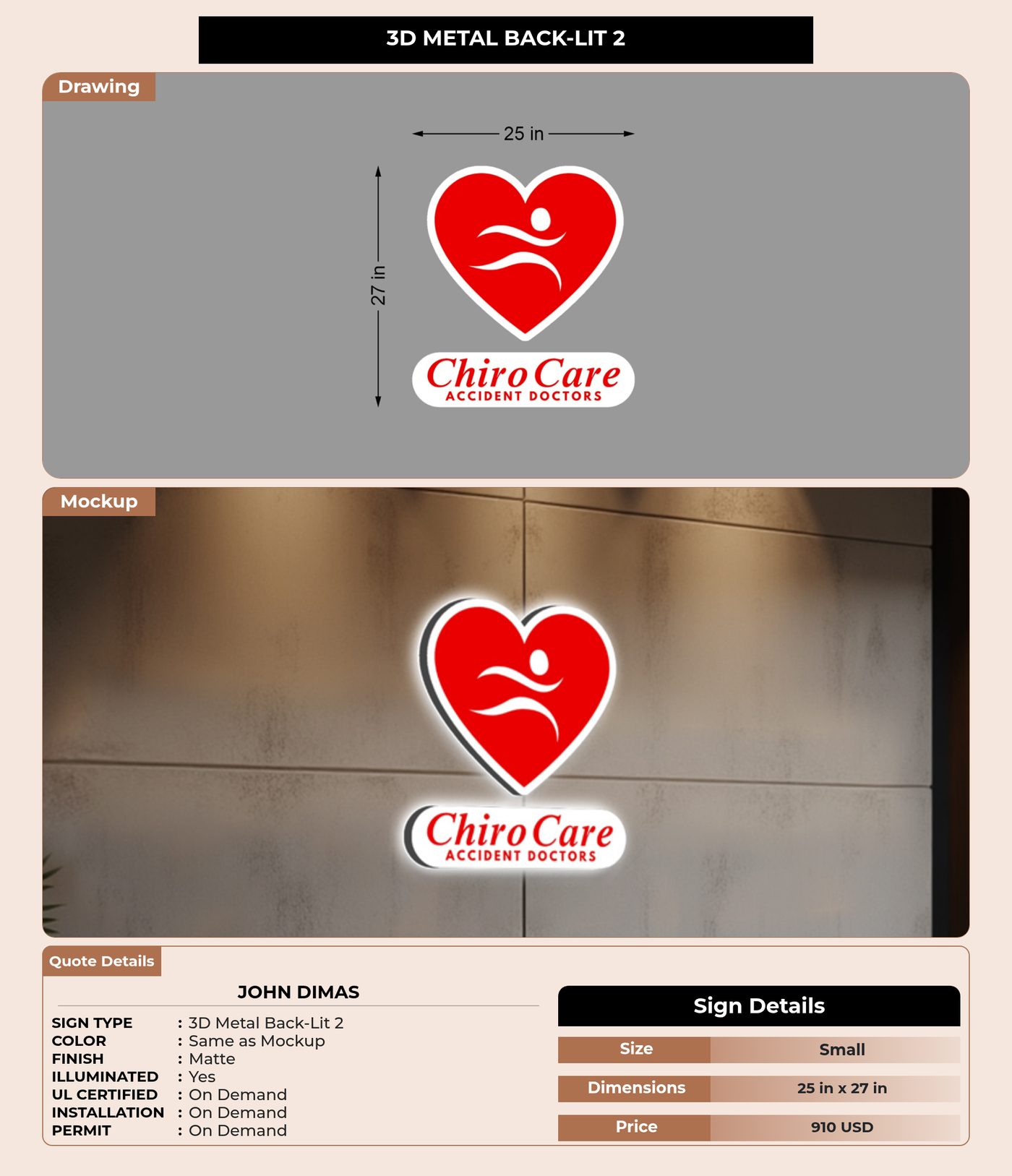 CUSTOM MOCKUP SIGN FOR john dimas