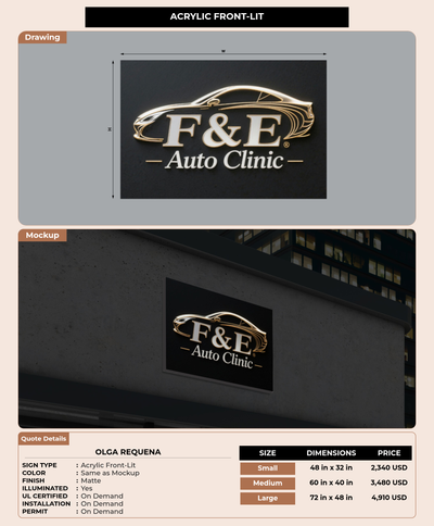 CUSTOM MOCKUP SIGN FOR Olga Requena