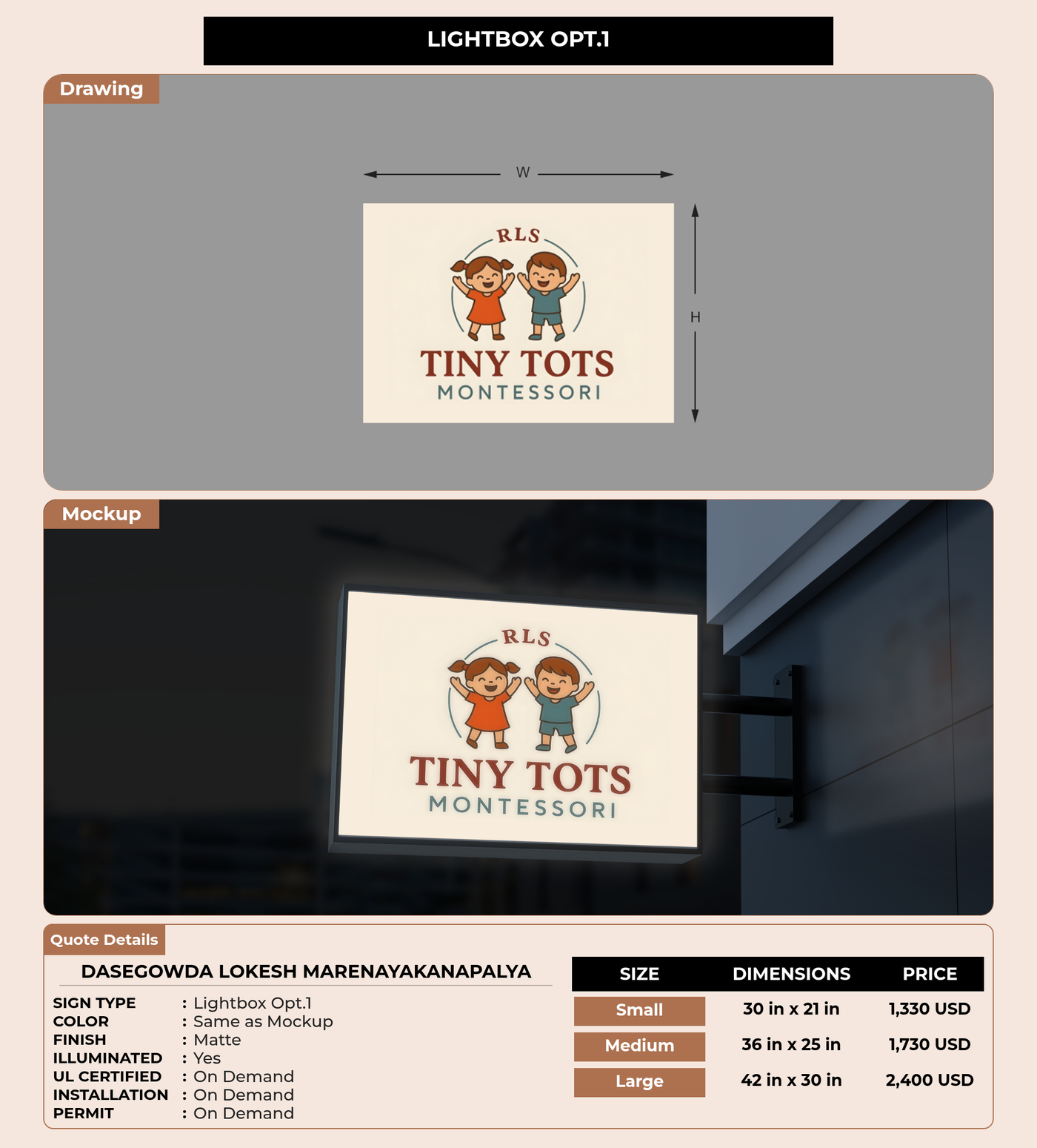 CUSTOM MOCKUP SIGN FOR DASEGOWDA LOKESH MARENAYAKANAPALYA
